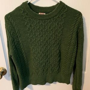 Olive Green Crewneck Sweater